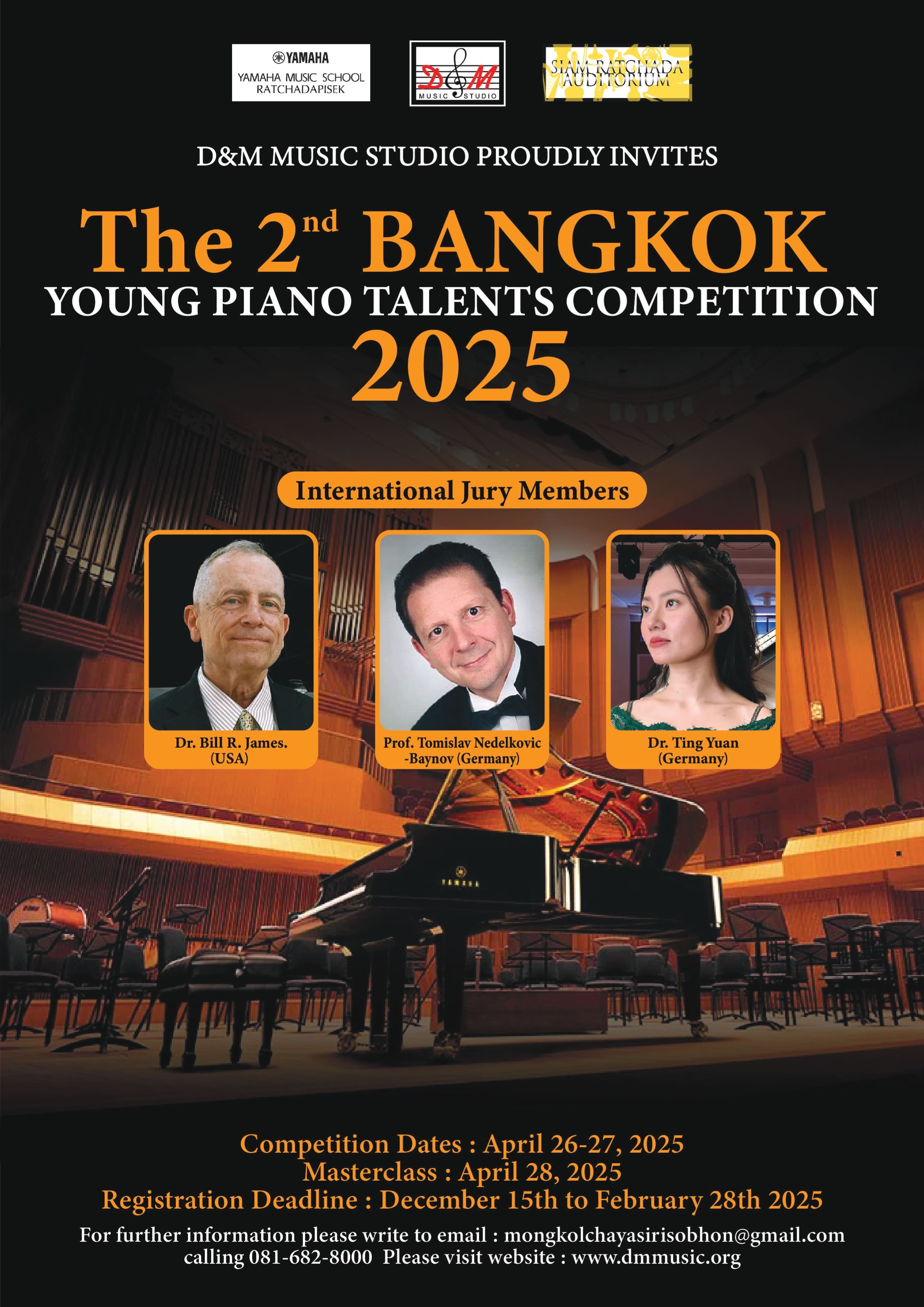 THE 2nd BANGKOK BEETHOVEN PIANO COMPETITION 2025 D&M Music Studio